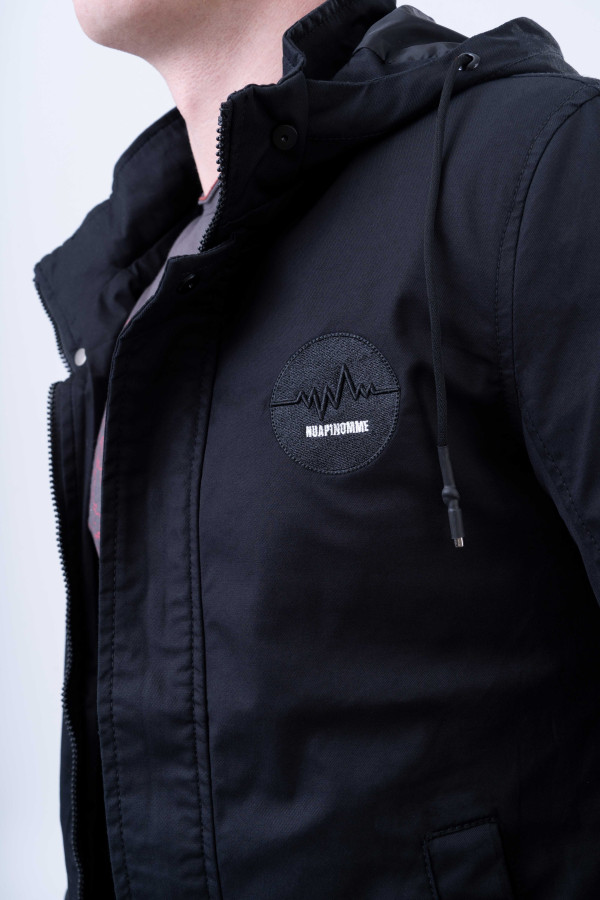 Куртка мужская демисезонная  J9921 черная, Фото №3 - freever.ua