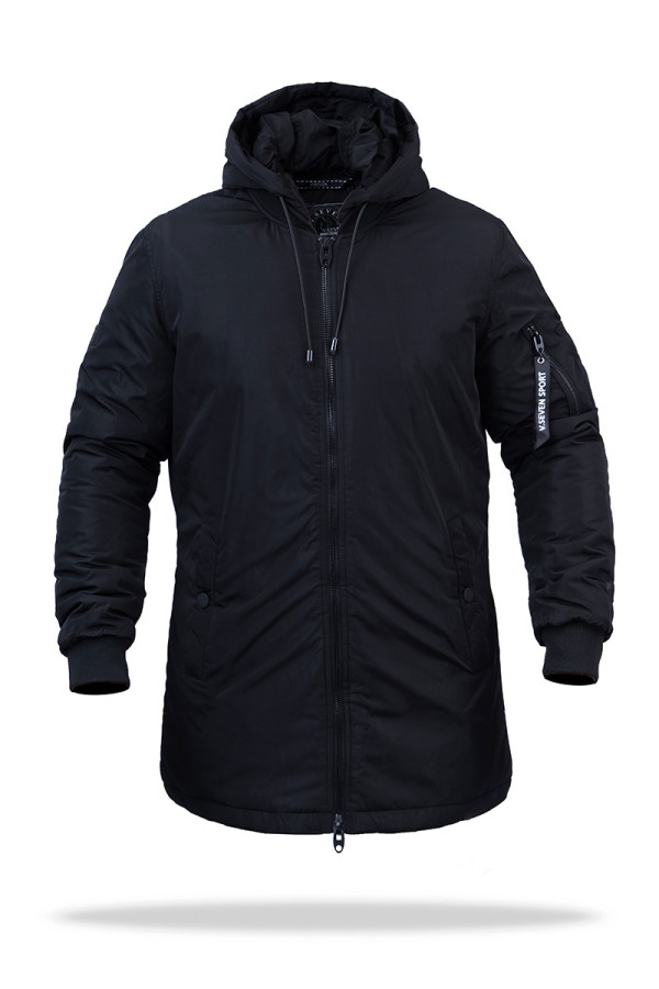 Куртка мужская демисезонная  J1022 черная, Фото №2 - freever.ua