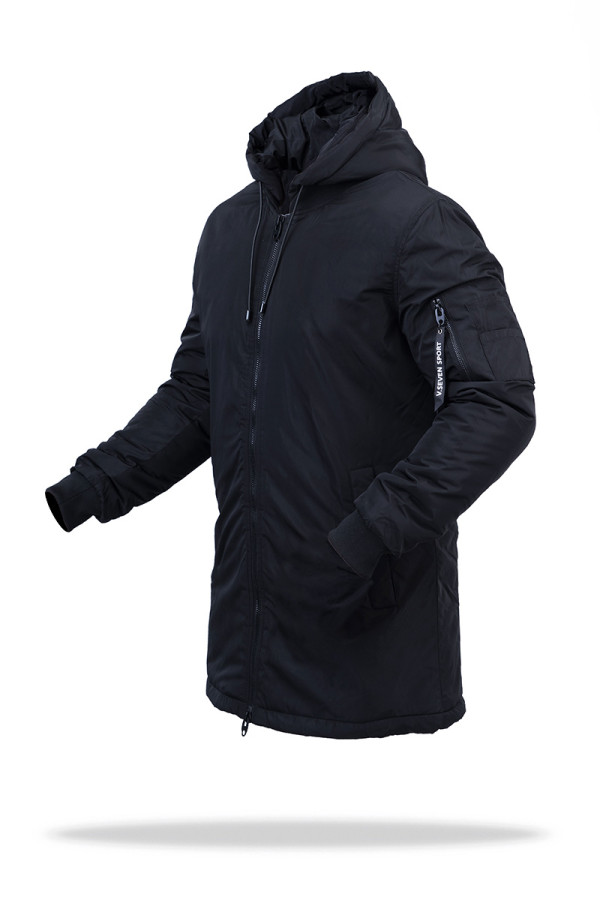 Куртка чоловіча демісезонна J1022 чорна, Фото №3 - freever.ua