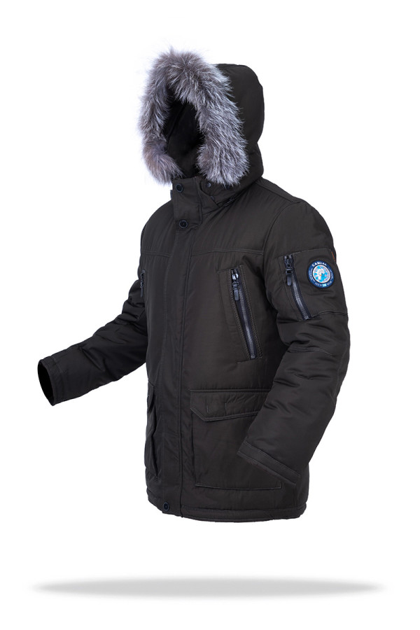 Куртка чоловіча зимова J8017 хакі, Фото №3 - freever.ua