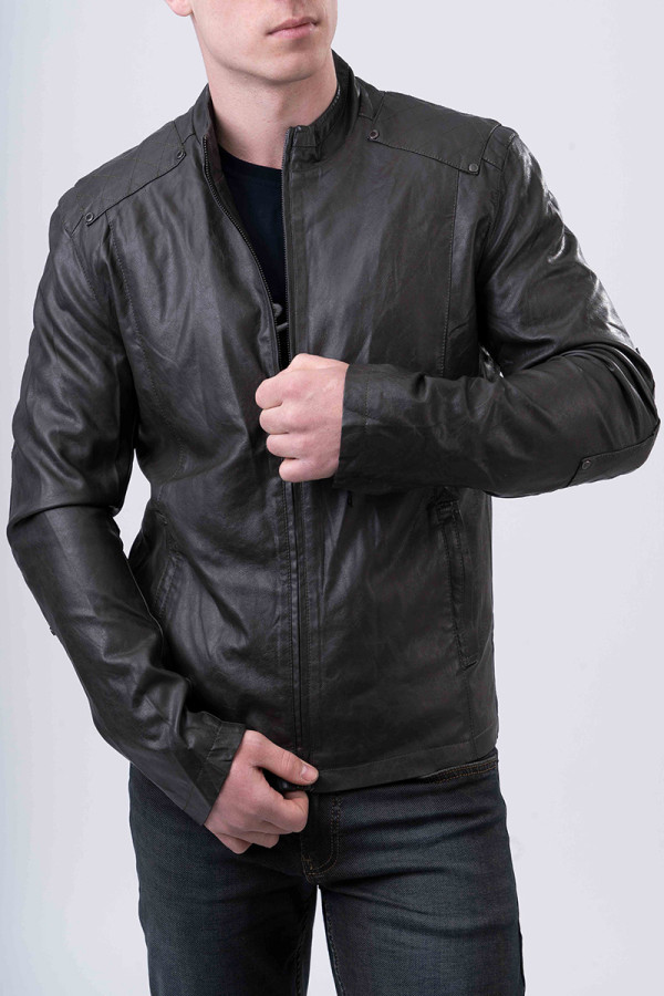 Куртка чоловіча демісезонна J8108 коричнева - freever.ua