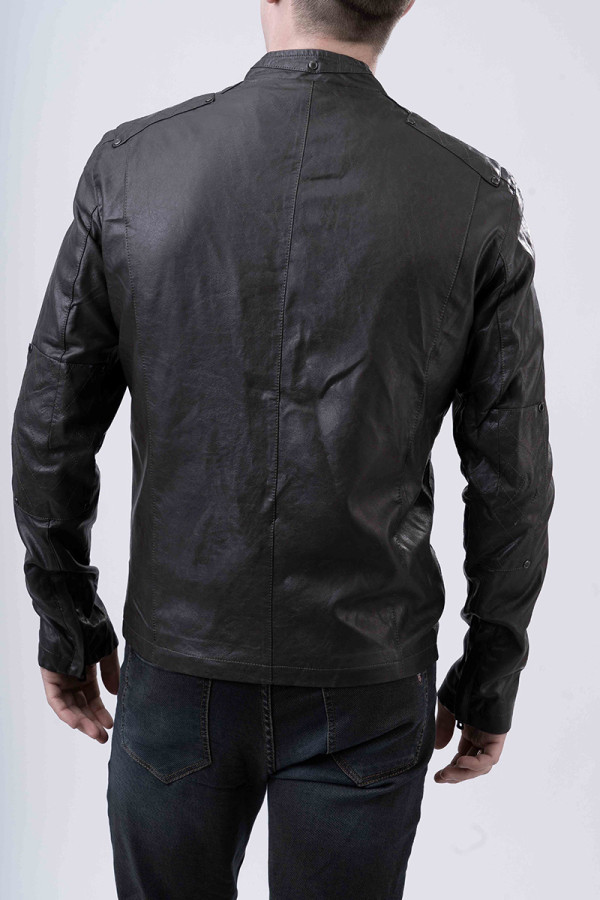 Куртка мужская демисезонная J8108 коричневая, Фото №2 - freever.ua