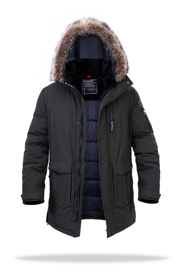 Куртка мужская зимняя  J8203 серая - freever.ua