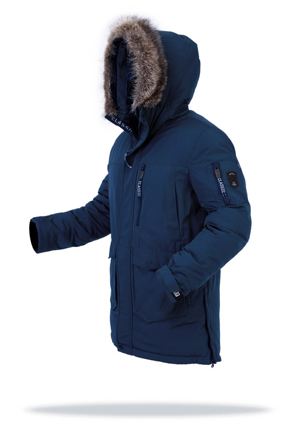 Куртка мужская зимняя J8203 синяя, Фото №5 - freever.ua