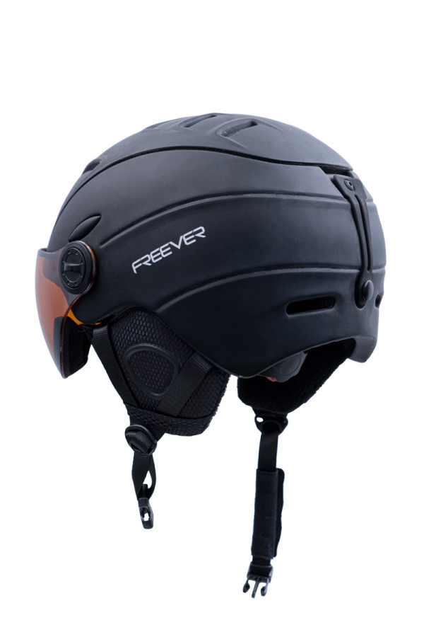 Гірськолижний шолом з візером Freever GF MS95 чорний, Фото №3- freever.ua