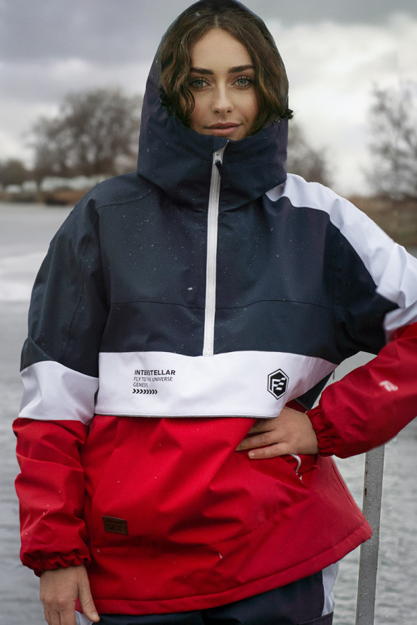 Куртка анорак женская Freever AF 21707 красная - freever.ua